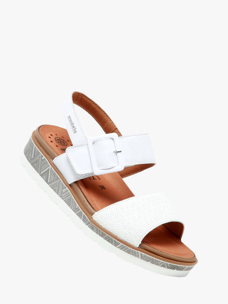 Sandals In Leather Mephisto White women P5144821 other view 1