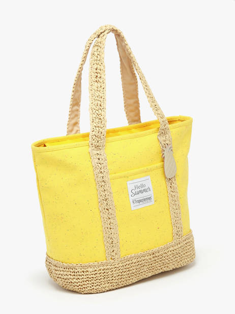 Shopping Bag Hondo Cotton Les tropeziennes Yellow hondo TZ01 other view 2