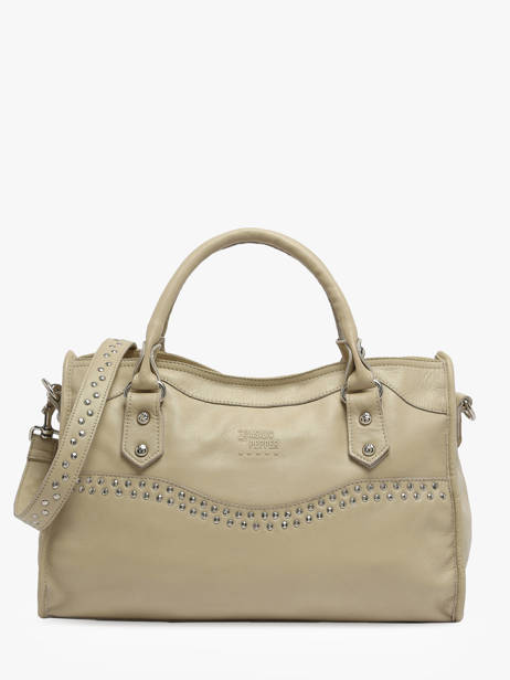 Sac Porté Main Glam Cuir Basilic pepper Beige glam BGLA22