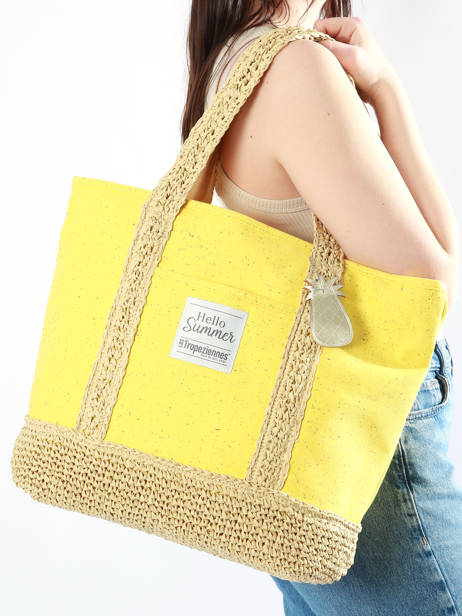 Shopping Bag Hondo Cotton Les tropeziennes Yellow hondo TZ01 other view 1