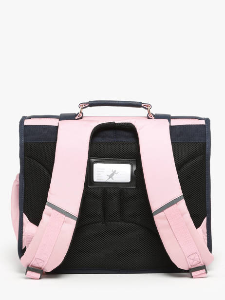 2-compartment Satchel Cameleon Pink vintage family boulanger CA35 other view 4