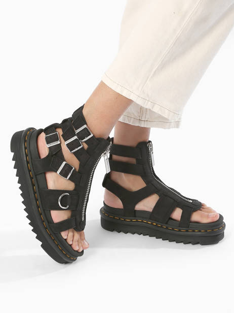 Sandals In Leather Dr martens Black women 31542057 other view 2