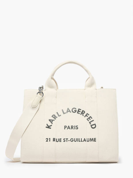 Small Cotton Rsg Tote Bag Karl lagerfeld Beige rsg 240W3892