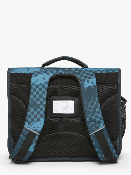 Satchel For Kids 2 Compartments Cameleon Blue actual BAS-CA35 other view 4