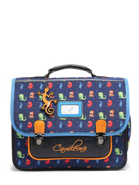 Satchel For Kids 2 Compartments Cameleon Multicolor retro CA35 other view 7