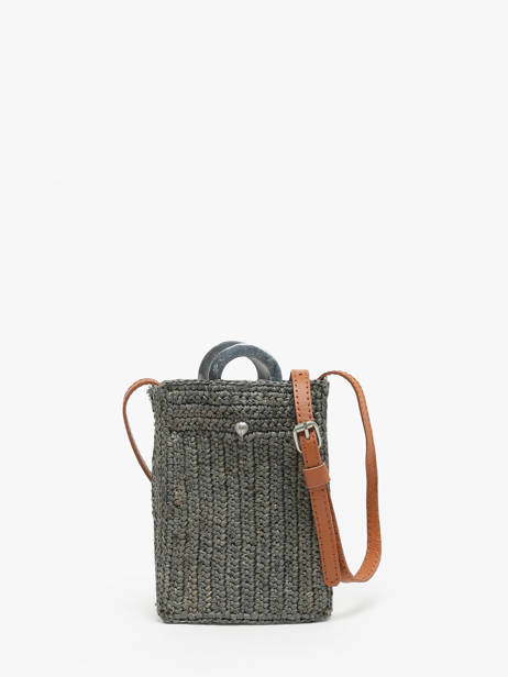 Crossbody Bag L'atelier Du Crochet Le voyage en panier Gray l'atelier du crochet AM776