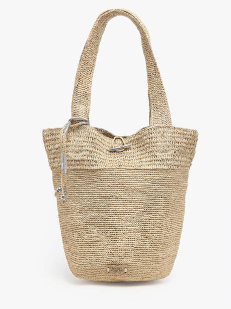 Shopping Bag L'atelier Du Crochet Raphia Le voyage en panier Beige l'atelier du crochet AM772