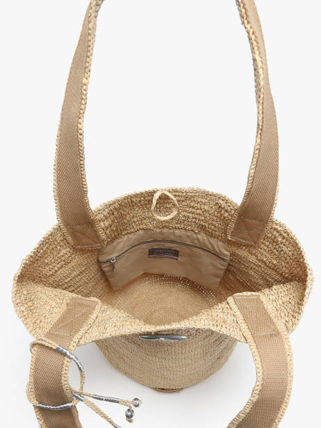 Shopping Bag L'atelier Du Crochet Raphia Le voyage en panier Beige l'atelier du crochet AM772 other view 3