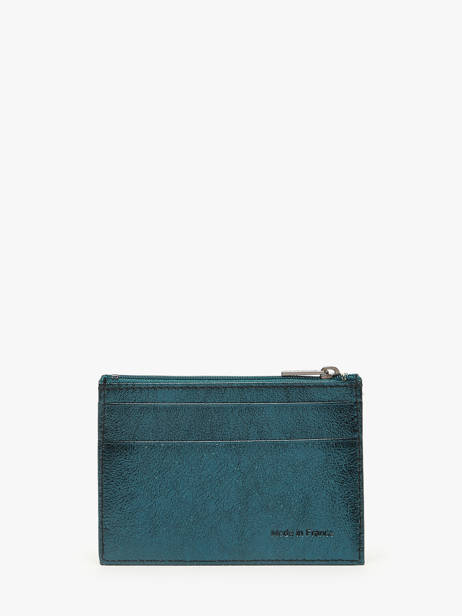 Porte-cartes Etincelle Irisée Cuir Etrier Bleu etincelle irisee EETI5004 vue secondaire 2