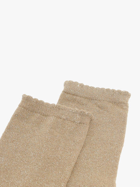 Socks Pieces Beige socks women 17078534 other view 1