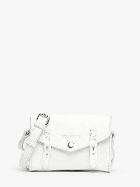 Crossbody Bag Vedette Leather Paul marius White vedette MINIVED