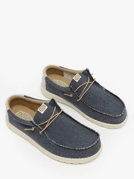 Moccasins Wally Coastline Jute Hey dude Blue men 40952 other view 1