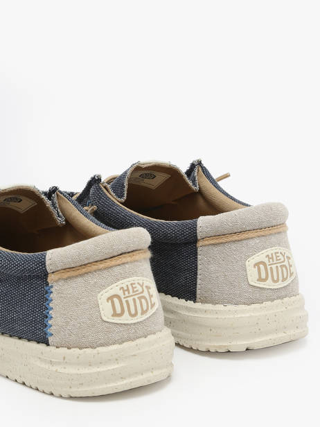 Moccasins Wally Coastline Jute Hey dude Blue men 40952 other view 2