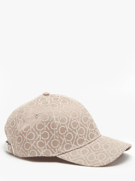 Casquette Calvin klein jeans Beige monogram jacquard K612032 vue secondaire 1