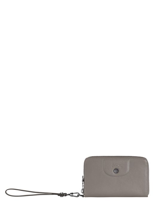 Longchamp Le pliage cuir Wallet Beige