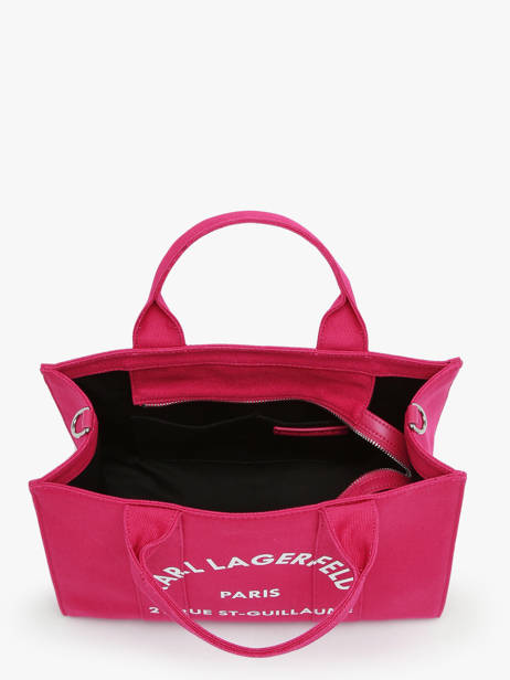 Small Cotton Rsg Tote Bag Karl lagerfeld Pink rsg 240W3892 other view 3