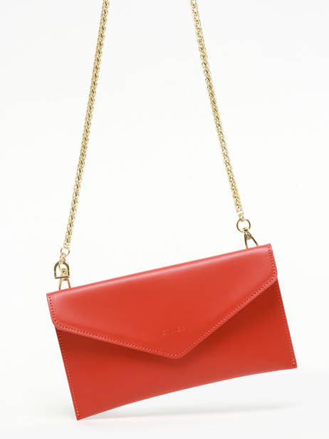 Medium Leather Paddock Clutch Bag Etrier Orange paddock TLOS1670 other view 2