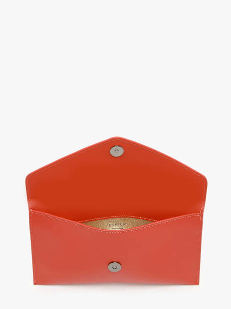 Medium Leather Paddock Clutch Bag Etrier Orange paddock TLOS1670 other view 3