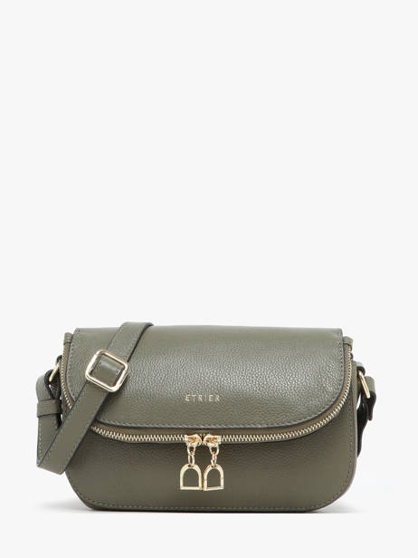 Small Leather Tradition Crossbody Bag Etrier Green tradition ETRA059S