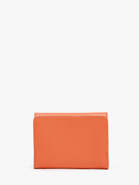 Porte-monnaie Cuir Lancaster Orange foulonne pm 29 vue secondaire 3