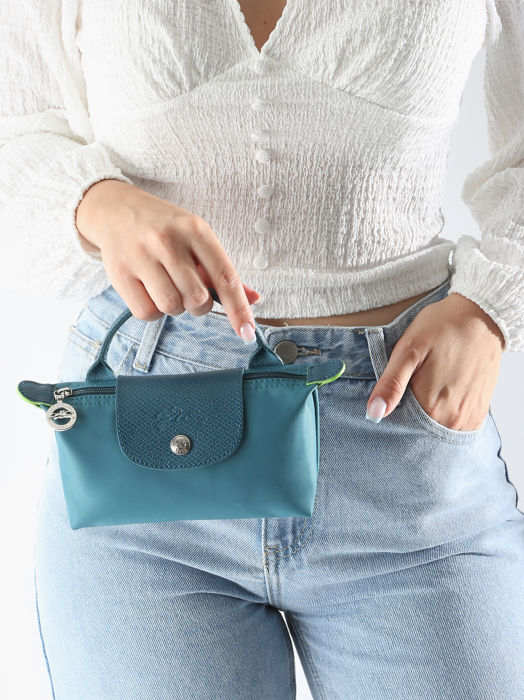 Longchamp Le pliage green Clutches Blue