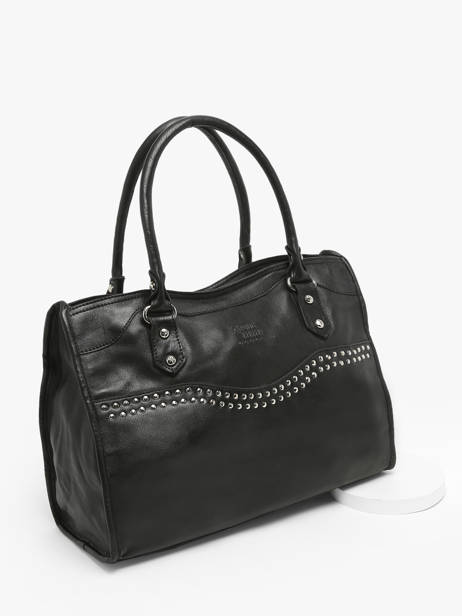 Shopping Bag Glam Leather Basilic pepper Black glam BGLA31 other view 1