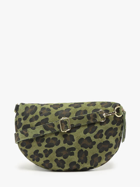 Belt Bag Milano Green velvet leopardo VL21123 other view 4