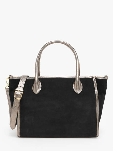 Sac à Main Velvet Cuir Milano Noir velvet VE24062