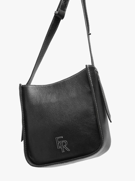 Shoulder Bag Foudre Leather Etrier Black foudre EFOD087S other view 2