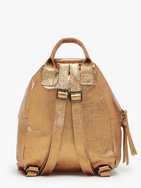 Leather Nine Backpack Milano Gold nine NI23066 other view 4