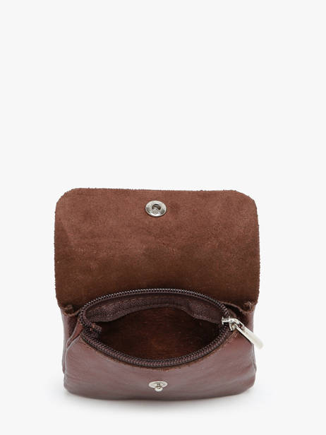 Leather Nine Coin Purse Milano Brown nine NI22042N other view 1