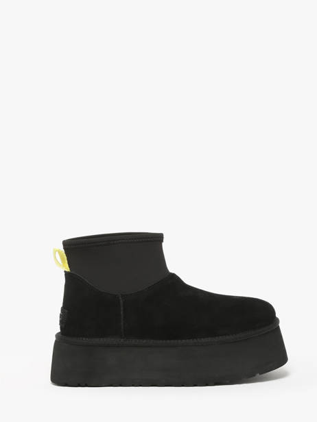 Platform Boots Classic Mini Dipper In Leather Ugg Black women 1168170