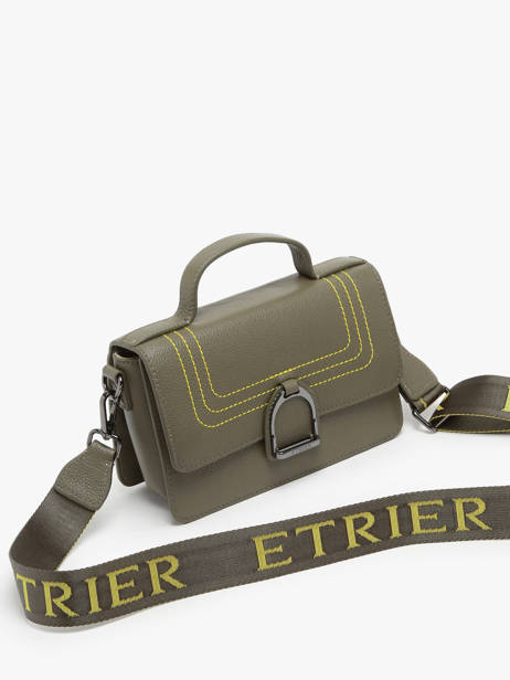 Sac Bandoulière Altesse Surpique Cuir Etrier Vert altesse surpique EALS048S vue secondaire 2