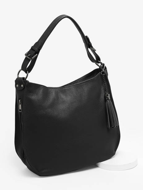 Sac Bandoulière Caviar Cuir Milano Noir caviar CA24069 vue secondaire 2