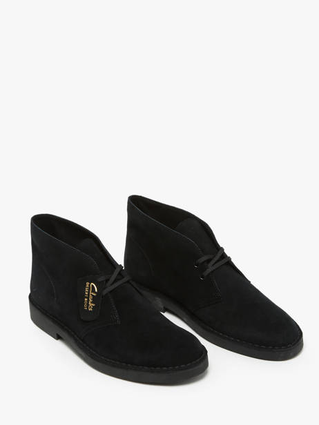 Chaussures De Ville Montante En Cuir Clarks Noir men 26166779 vue secondaire 1