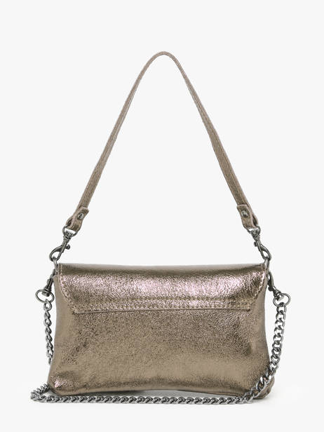 Shoulder Bag Nine Leather Milano Gray nine NI24063 other view 4