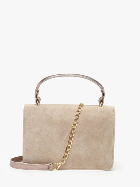 Sac à Main Velvet Cuir Milano Beige velvet VE21061G vue secondaire 4