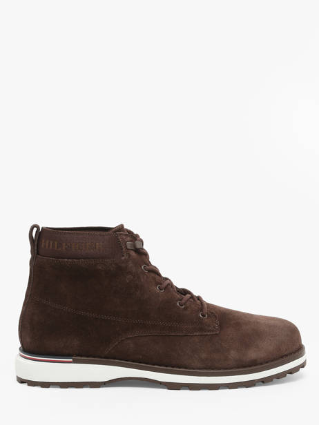 Boots In Leather Tommy hilfiger Brown men 5147GT6