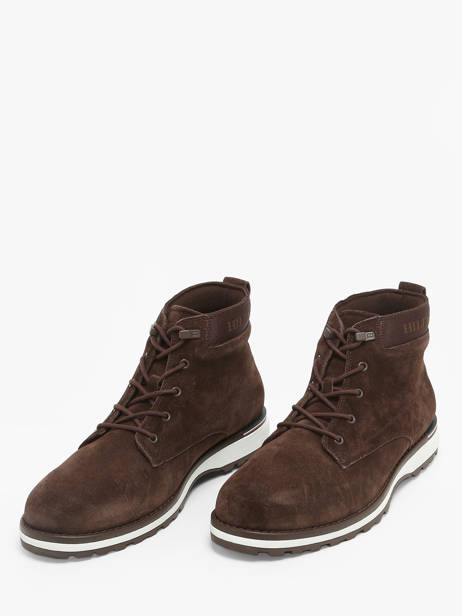 Bottines En Cuir Tommy hilfiger Marron men 5147GT6 vue secondaire 1