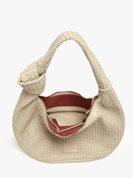 Shoulder Bag Parma Leather Basilic pepper Beige parma BPAR01 other view 3