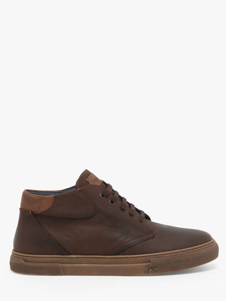 Sneakers In Leather Fluchos Brown men F1549