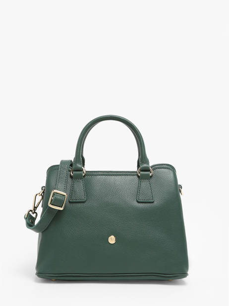 Satchel Luna Leather Hexagona Green luna 6820082