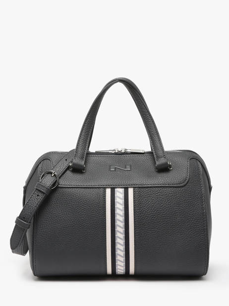 Sac Porté Main Norma Signature Cuir Nathan baume Gris signature 1