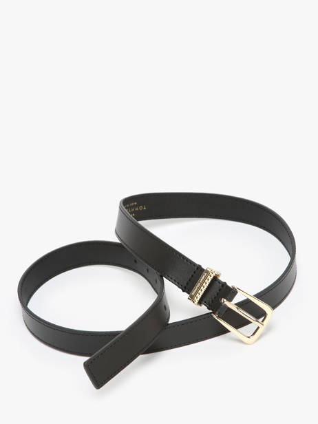 Ceinture Tommy hilfiger Noir th luxe AW16602 vue secondaire 2