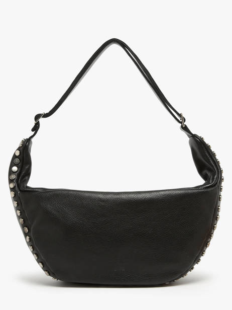 Shoulder Bag Leather Leather Biba Black leather BOI3L