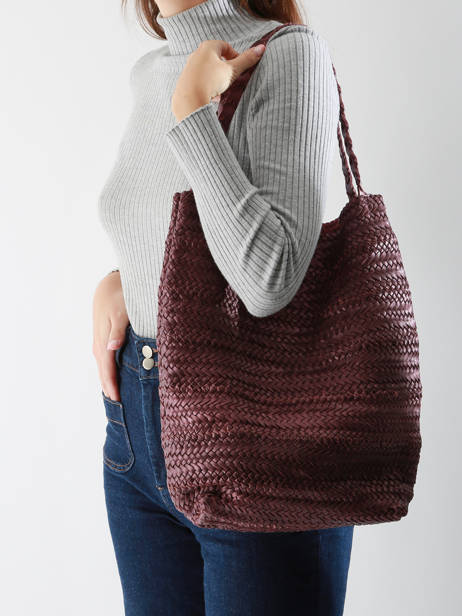 Sac Porté épaule Heritage Cuir Biba Rose heritage RUB1L vue secondaire 1
