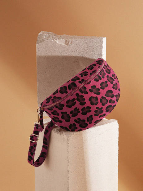 Belt Bag Milano Pink velvet leopardo VL21123 other view 5