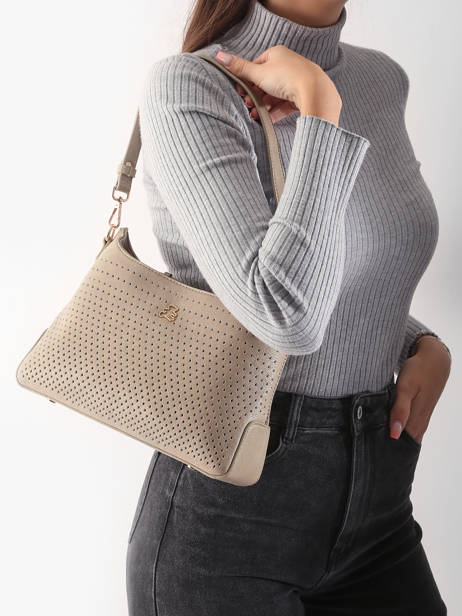 Shoulder Bag Ajoure Lulu castagnette Beige ajoure VIGOR other view 1