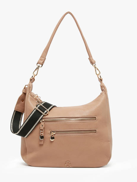 Shoulder Bag Zip Lulu castagnette Brown zip VICTOR