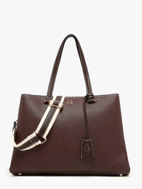 Shopping Bag Saffiano Lulu castagnette Brown saffiano WALDEMAR